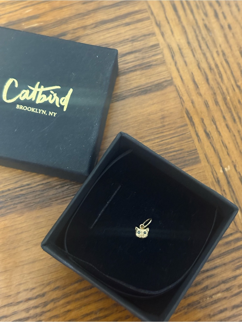 Catbird Gold Kitten Charm